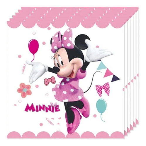 Pack De 20 Servilletas Cumpleaños Disney, Anime Variedades 