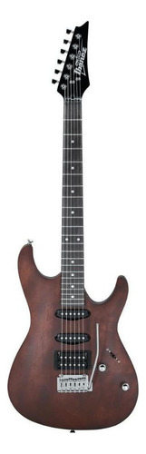 Guitarra Eléctrica Ibanez Sa Gio Gsa60 De Okoume Walnut Flat Con Diapasón De Amaranto