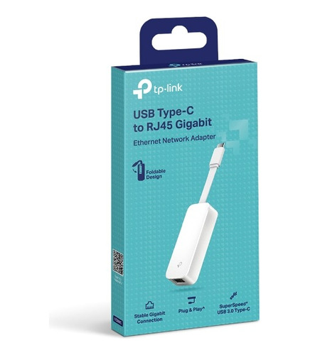 Adaptador De Rede Usb-c Para Rj45 Ethernet Gigabit Ue300c