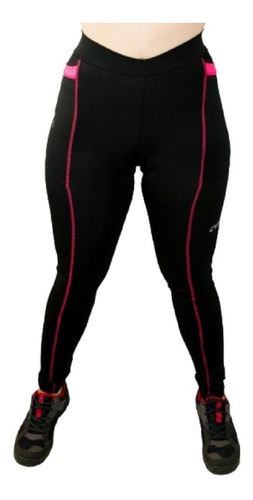 Calça Ciclismo Feminina Rosa Pink Bike Mtb Acolchoada Cycler