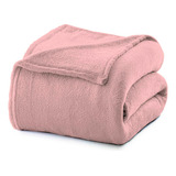 Cobertor Manta Microfibra Queen 2,20 X 2,40 Rose Camesa
