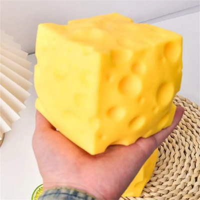 Juguete Squishy Fidget Toy Gigante Con Queso Para Aliviar El