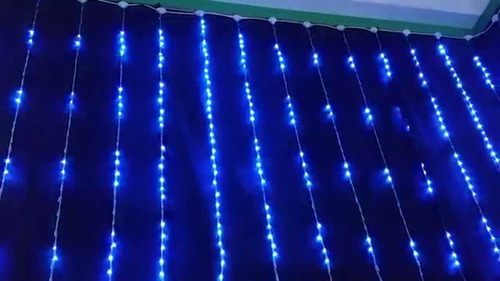 Chorro Cascada Led Navidad 960 Bombillos 6 Mtx 3 Mt Caída