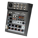 Mezcladora Gc Tg502 Audio Profesional 5 Canales Estereo Dj