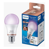 Lámpara Led Bulbo Color E27 Wifi 8w Philips Smart Rgbw