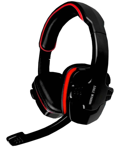 Audífonos Gamer Eagle Warrior Hs-501 Negro Y Rojo