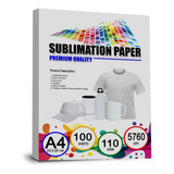 Papel Sublimacion Premium, 98% Tranferencia, 100 Hojas