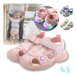 Sandalias Bebé Con Luces Led Zapatos Luminosos Niños