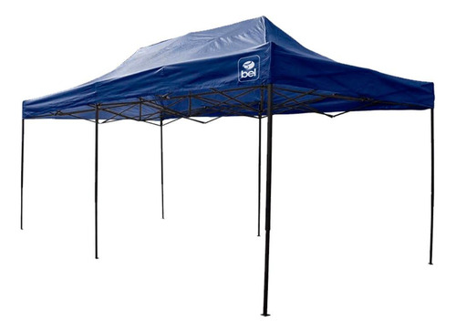 Tenda Reforçada Em Aço Gazebo Dobrável Pagoda 3x6mazul  Bel