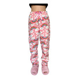 Pantalon Pijama Mujer Polar Estampado Super Calentito 2 Al 5