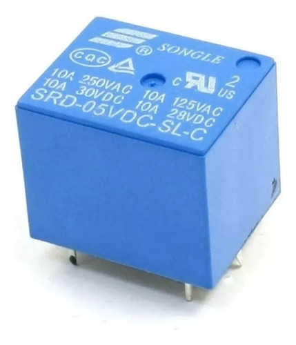 55 Piezas De Relevador 5v Salida 10a 127-250vac