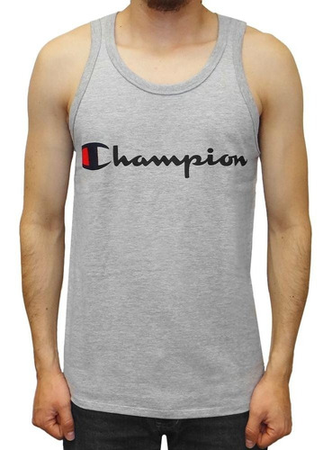 Camiseta Esqueleto Champion Gt24hy077 Para Hombre-gris Claro