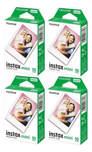 Filme Instax Mini 7s Mini 9 / Mini 12 - 40 Poses Colorido