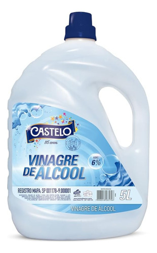 Vinagre Castelo Acidez 6% Concentrado 5 Litros