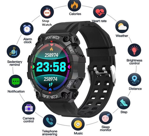 Relojes Inteligentes Hombres Mujeres Bluetooth Smartwatch