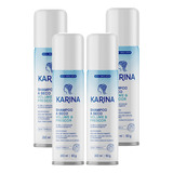  Kit 4 Shampoo A Seco Karina Volume Frescor Capilar 150ml