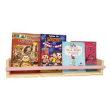 Prateleira Livro Infantil Montessori Em Pinus Fr Estr - 70cm