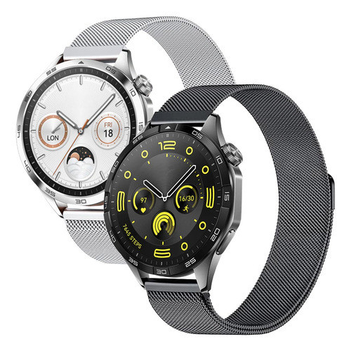 2 Correas Milan Para Huawei Watch Gt4 46mm/ 4 Pro / Ultimate