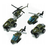 Set Pack De Autos Militares Helicópteros Guerra At11