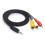 Cable Plug 3.5 A 3 Rca Auxiliar Audio/video 1.5m Tv Celular 