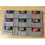 Lote Original De Cartuchos De Super Nintendo Donkey Kong