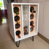 Vinoteca, Bodega, Mueble Para Vinos, Espacio Copas Y Corchos