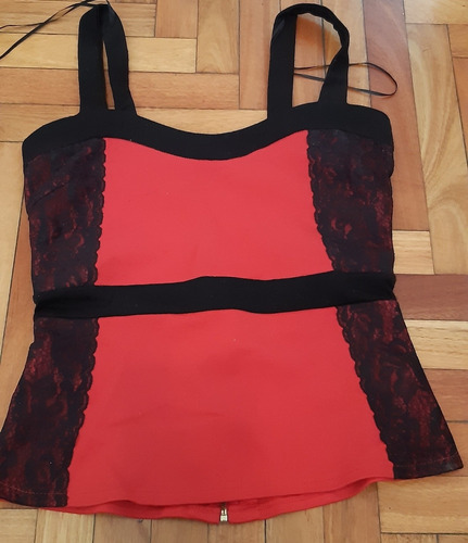 Musculosa Tipo Corset, Las Oreiro. Talle M