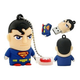 Pen Drive 32 Gb. En Forma De Super Heroes Nombre Del Diseño Superman (je-007) Color Rojo