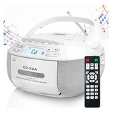 Reproductor Greadio Gb-x2a, Blanco, Con Control Remoto