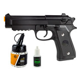 Airsoft Spring Pistola Full Metal Rossi Pt92 + Silicone + Bb