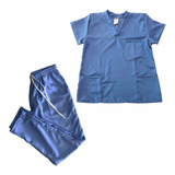 Pijama Hospitalar Cirúrgico Scrub Feminino Azul Celeste