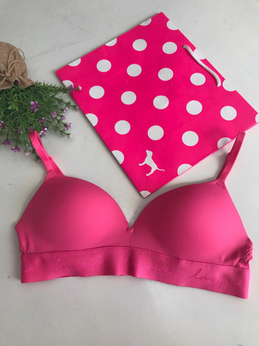 Pink By Victorias Secret Brasier Sin Varilla 34b