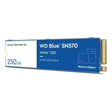 Ssd Western Digital Blue Sn570 250gb Nvme Pcie M2 2280 Azul