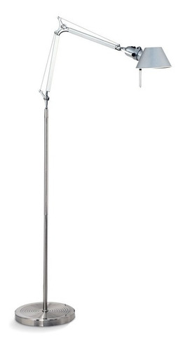 Lampara Pie Tipo Tolomeo Articulada Plateada 32402 Pl Aller