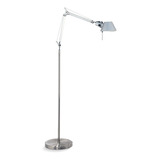 Lampara Pie Tipo Tolomeo Articulada Plateada 32402 Pl Aller