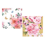 Servilletas Decoupage Set Rosas Y Camelias Laura Craft