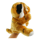 Tiger Hand Puppet Stuffed Animal Jungle Plush Toys Wildlife
