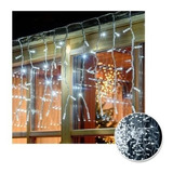 Cortina Led 3m X 45 Cm 100 Led Blanco Luces Navidad