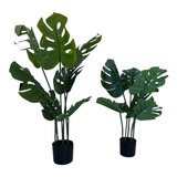 Planta Artificial Decorativa  Monstera 7 Hojas 60 Cm 