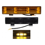 Par Faros Barra 60 Led Ambar Fija Y Estrobo 11'' 12-24v