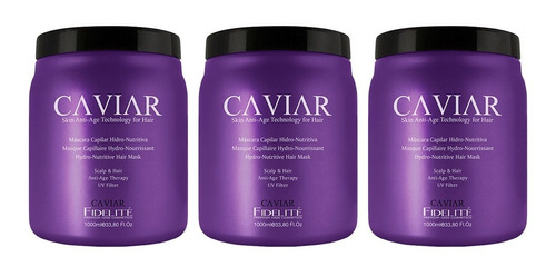 Fidelite Caviar 3 Mascara Capilar Hydro Nutritiva  X1000ml