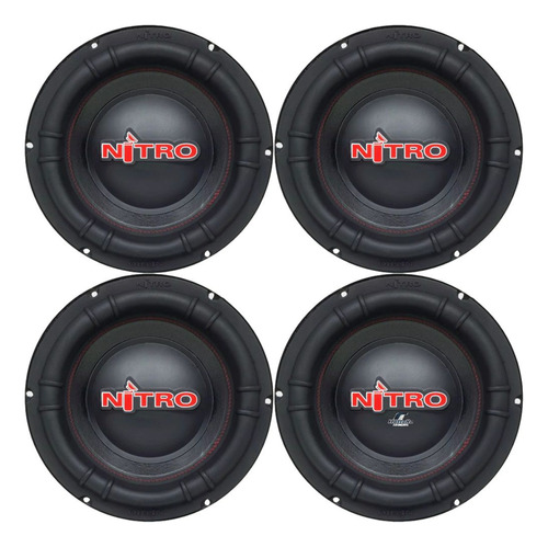 04 Alto Falantes Subwoofer Spyder Nitro 700w Rms 10 Polegada