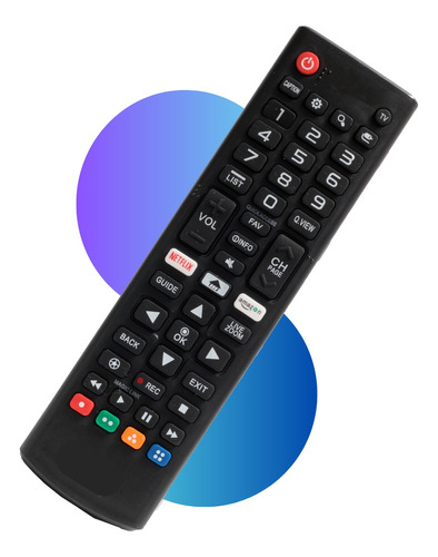 Controle Remoto Compativel Tv LG Smart Netflix Linha Akb 75