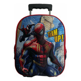 Mochila De Kinder Con Ruedas Del Hombre Araña