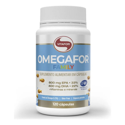 Omegafor Family 120 Cápsulas Vitafor Sem Sabor | Frete grátis