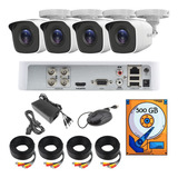 Kit Video Vigilancia 4 Cámaras Alta Definición 720 / 1mp Hilook 500gb
