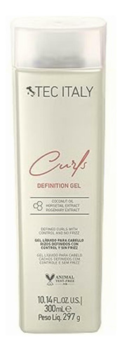 Tec Italy Gel Curls Definition, Fijación Media Para Rizos