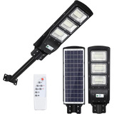 Foco Led Solar Calle 120w Con Sensor Movimiento Y Control