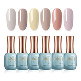 Esmalte De Uñas - Amiyoori Gel Nail Polish Set 6 Colors 