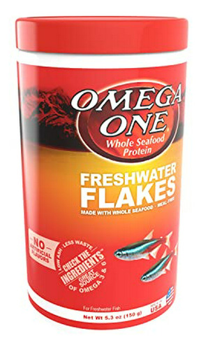 Comida Para Peces - Omega One Freshwater Flakes